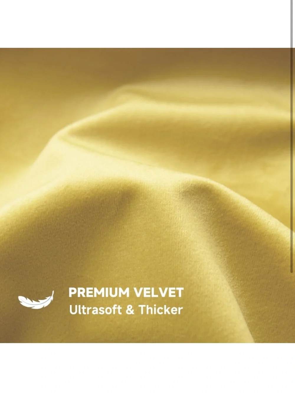 Yellow Velvet Pillow Covers 22x22 Inch Set Of 2, Soft Solid Decorative Square
